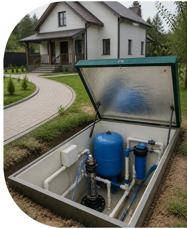 Автономное водоснабжение дома в Снежинске от 155880 р. | АПаруса-Снж